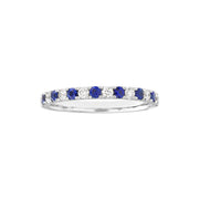Sapphire & Diamond Stackable Ring