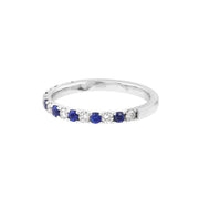 Sapphire & Diamond Stackable Ring
