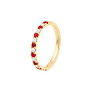 Ruby & Diamond Stackable Ring