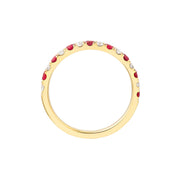 Ruby & Diamond Stackable Ring