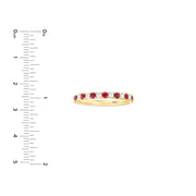 Ruby & Diamond Stackable Ring
