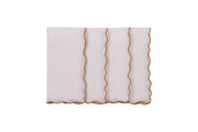 Hand Embroidered Circular Elegance Napkins 18" x 18" (Set of 4)