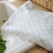 Picnic Gingham Children's Hooded Towel - Blue