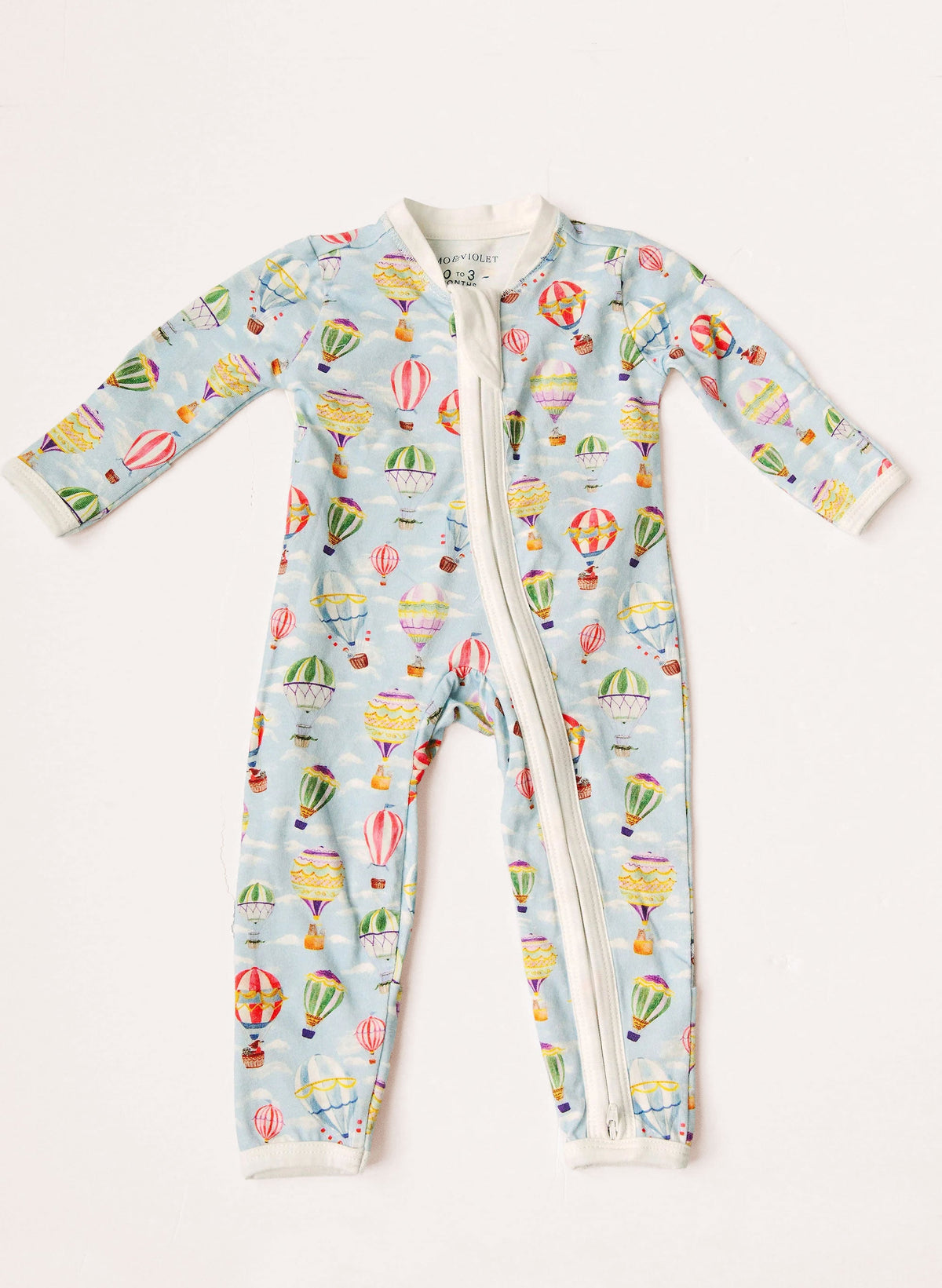 Baby Zippered One-Piece - Up, Up & Away