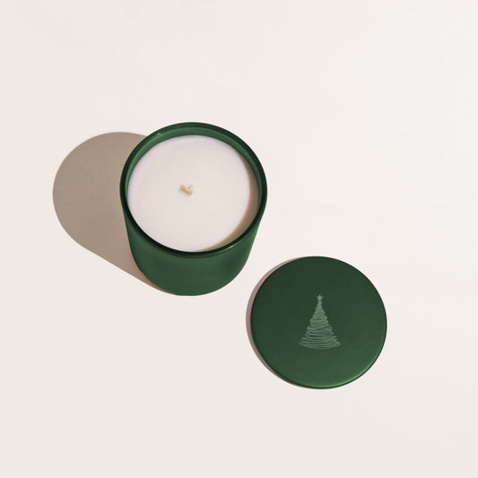 Christmas Tree Cylinder Candle