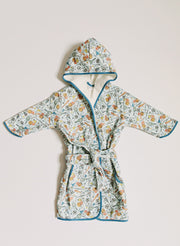 Children's Organic Cotton Printed Bathrobe