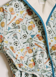 Children's Organic Cotton Printed Bathrobe