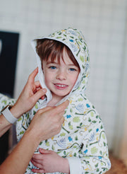 Children's Organic Cotton Printed Bathrobe