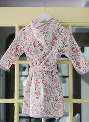 Children's Organic Cotton Printed Bathrobe