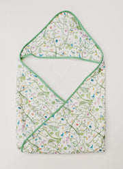 Tropical Garden Hooded Bath Towel