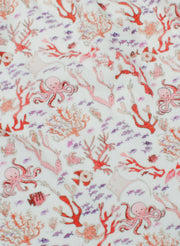 Rosy Coral Reef Hooded Bath Towel