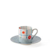 The Net Blue Coffee Cup & Saucer
