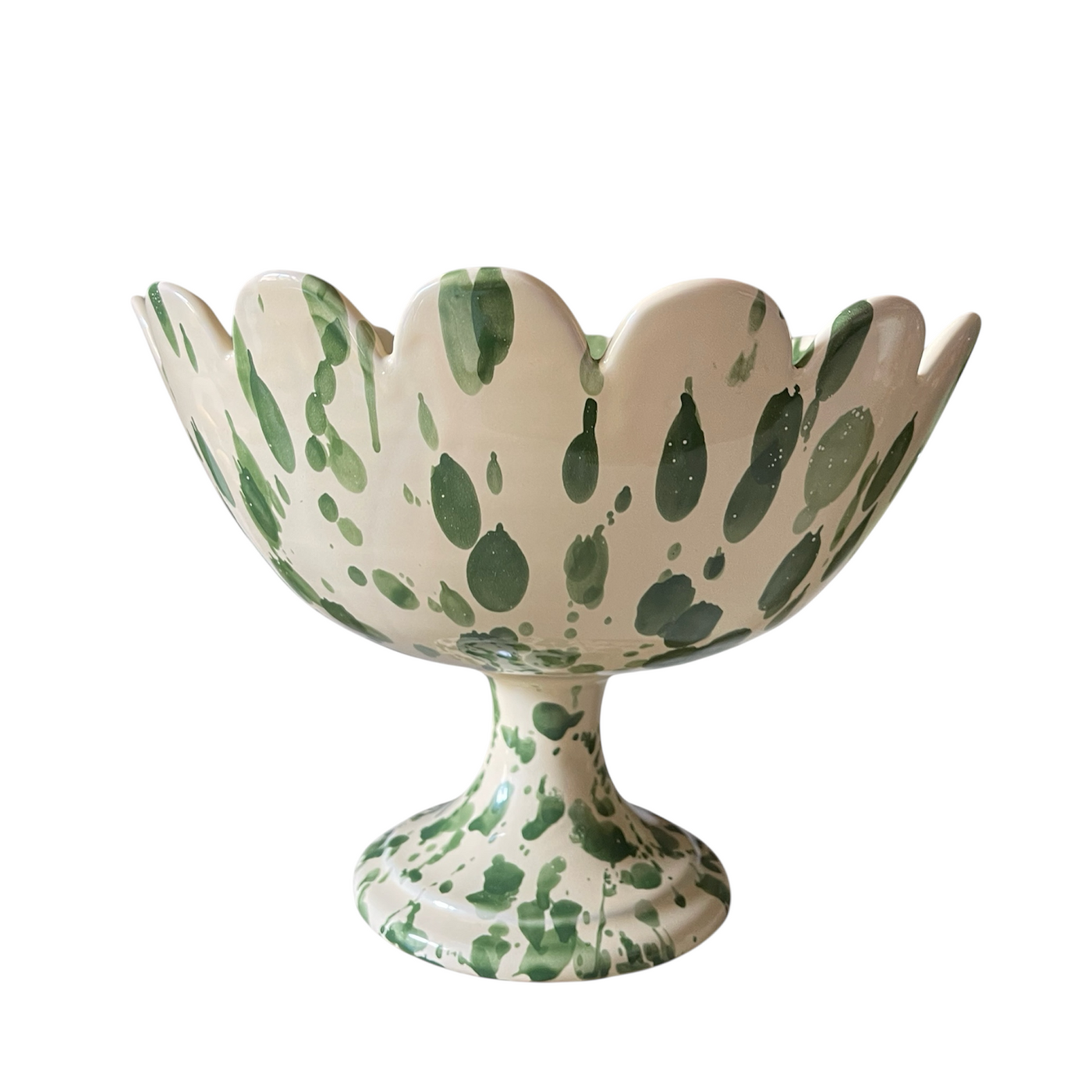 Scalloped Bowl with Stand