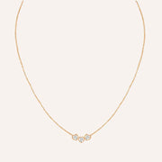 Birthstone Hearts Trio Necklace