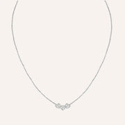 Birthstone Hearts Trio Necklace