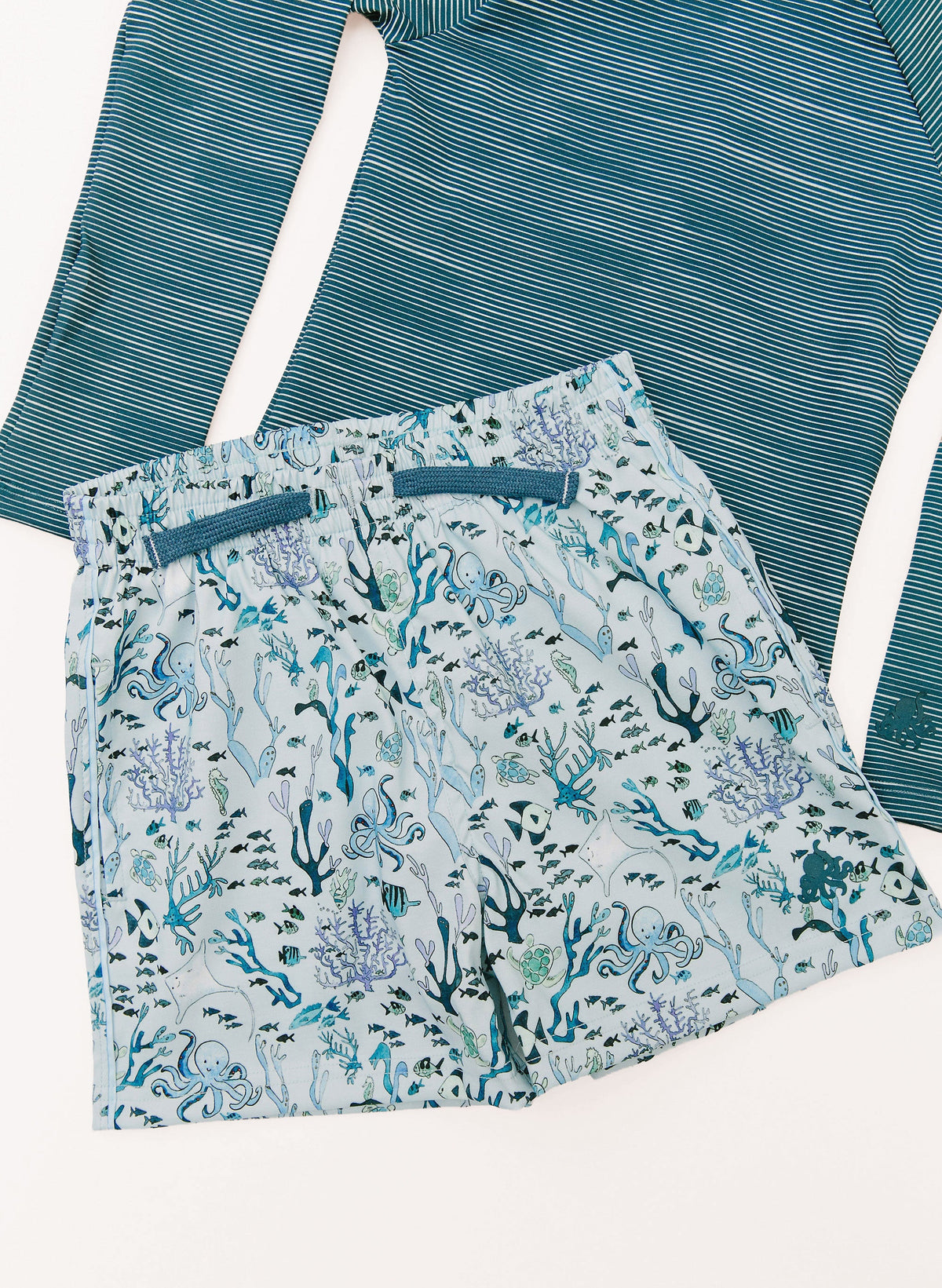 Boys' UPF 50+ Swim Trunks — Fast-Drying Compression Liner