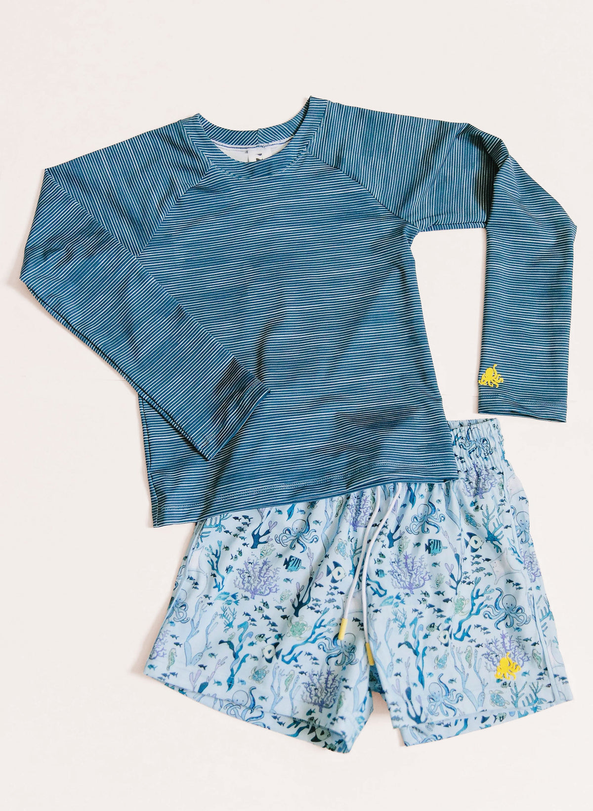 Boys' UPF 50+ Swim Trunks — Fast-Drying Compression Liner