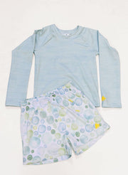 Duck Swim Short - Seafoam Bubbles
