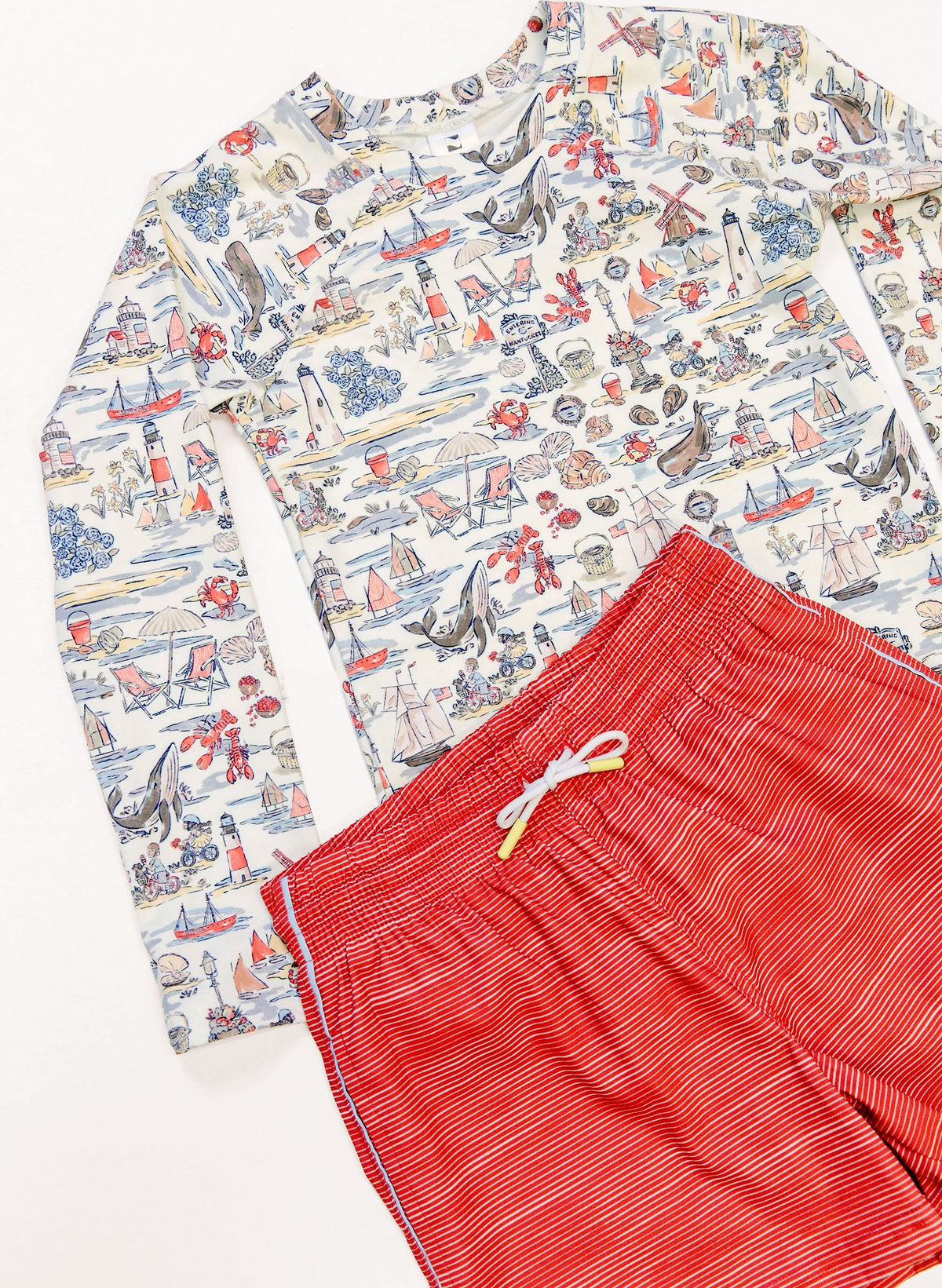 Boys' UPF 50+ Swim Trunks — Fast-Drying Compression Liner