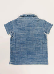 French Terry Polo - Sailor Navy Stripe