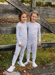 Children's Two Piece Organic Pajamas - Botanical Whisper