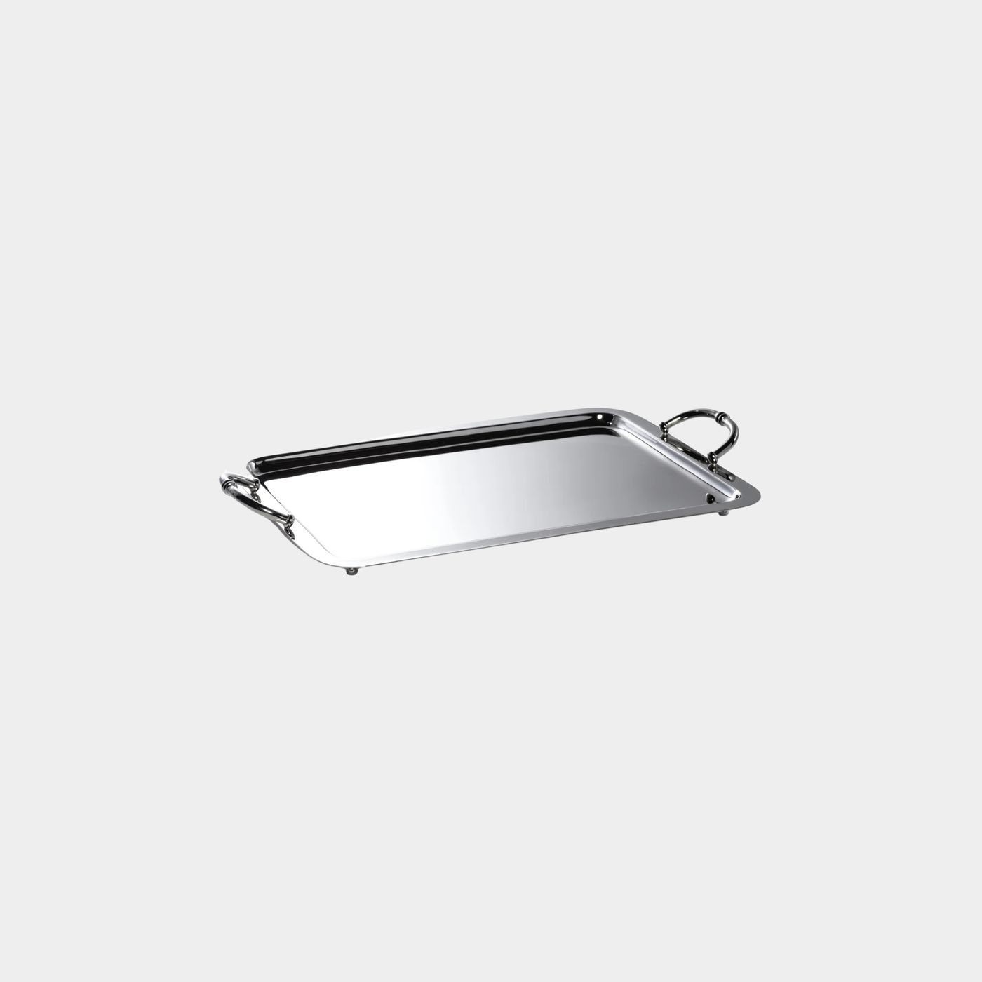 Manetta Alloy and Brass Tray - Polished Nickel - 21 in