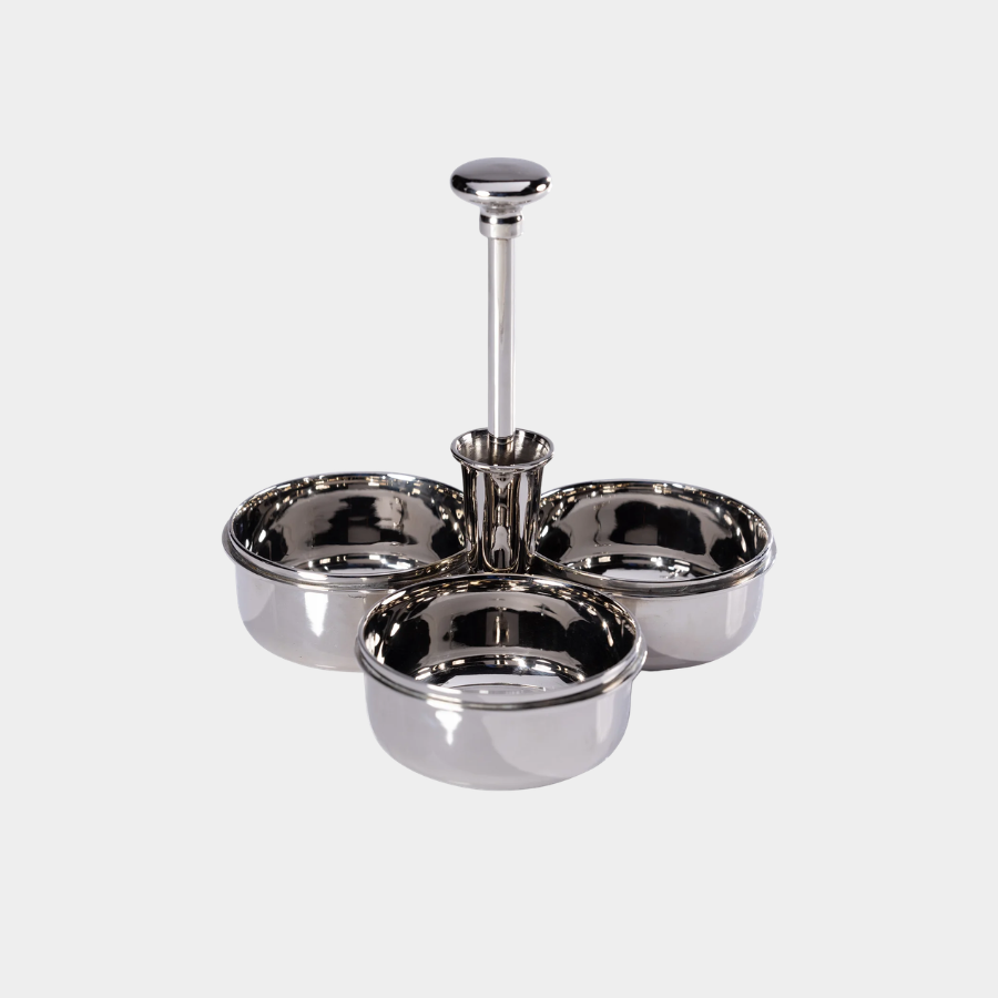 Basso Condiment Trio with Cocktail Pick Holder