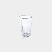 Aperitivo Hammered Highball Glasses with Platinum Rim (Set of 4)