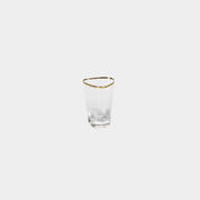 Aperitivo Hammered Shot Glasses with Gold Rim (Set of 6)