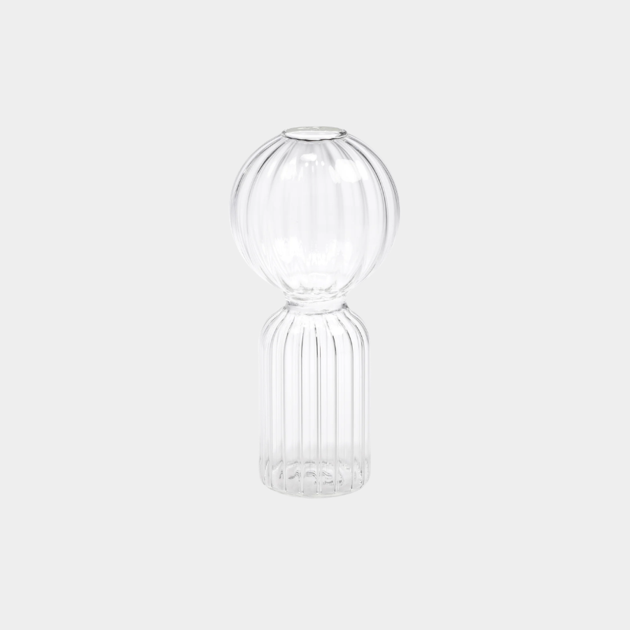 Ritz Single Stem Glass Vase - Clear - Large