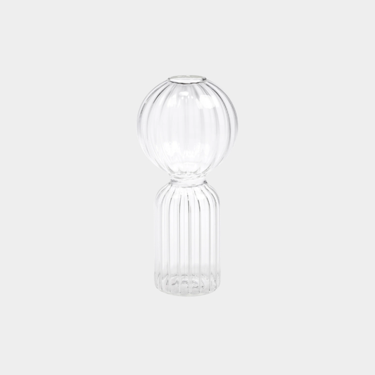 Ritz Single Stem Glass Vase - Clear - Large