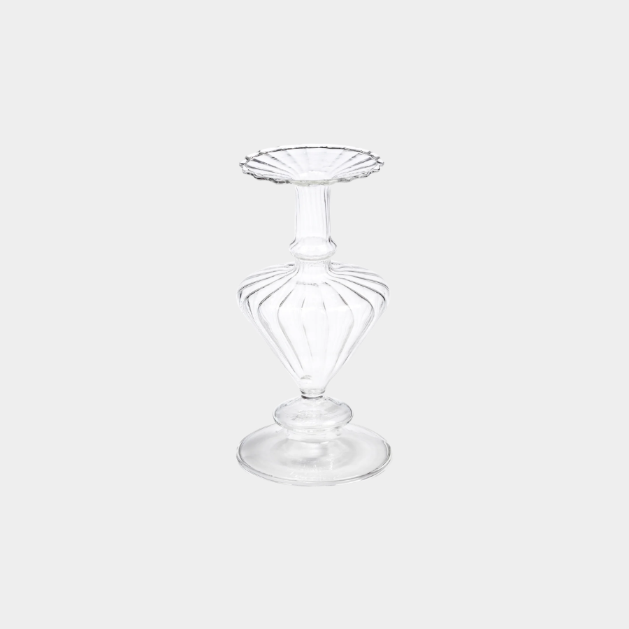 Pompidou Clear Glass Vase - Clear