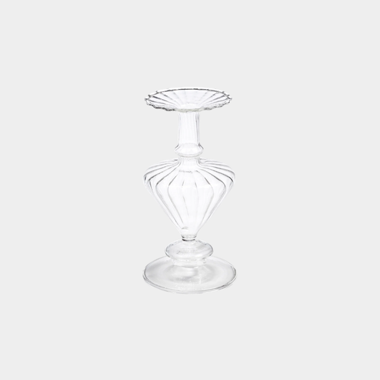 Pompidou Clear Glass Vase - Clear