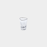 Aperitivo Hammered Shot Glasses with Platinum Rim (Set of 6)