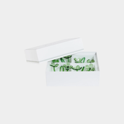 Botanica Glass Flower Napkin Rings (Set of 4 ) in Green