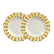 Yellow Stripe Dinner Plate | 10 in (Set of 2)