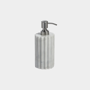 Camogli Fluted White Marble Soap & Lotion Dispenser