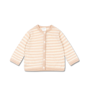 Venti Knit Cardigan in Cameo Rose