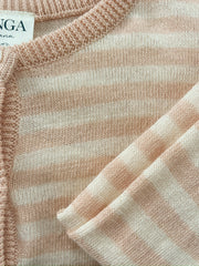 Venti Knit Cardigan in Cameo Rose