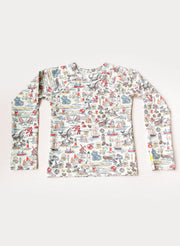 Kids' UPF 50+ Long Sleeve Rashguard — OEKO-TEX Certified