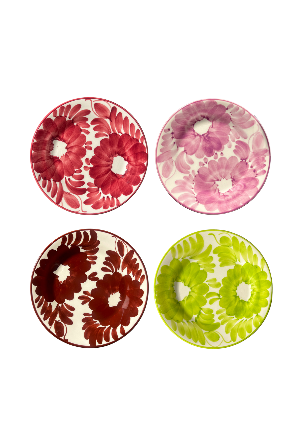 Florita Dessert Plates, Set of 4