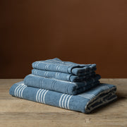 Ness Hand Towel in Celeste & Chalk