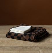 Baby Toweling in Tabac & Noir