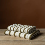 Franklin Bath Towel in Caper & Chalk