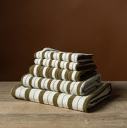 San Luis Hand Towel in Caper & Chalk