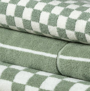 Josephine Hand Towel in Sage & Chalk
