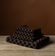 Beppu Bath Mat in Tabac & Noir