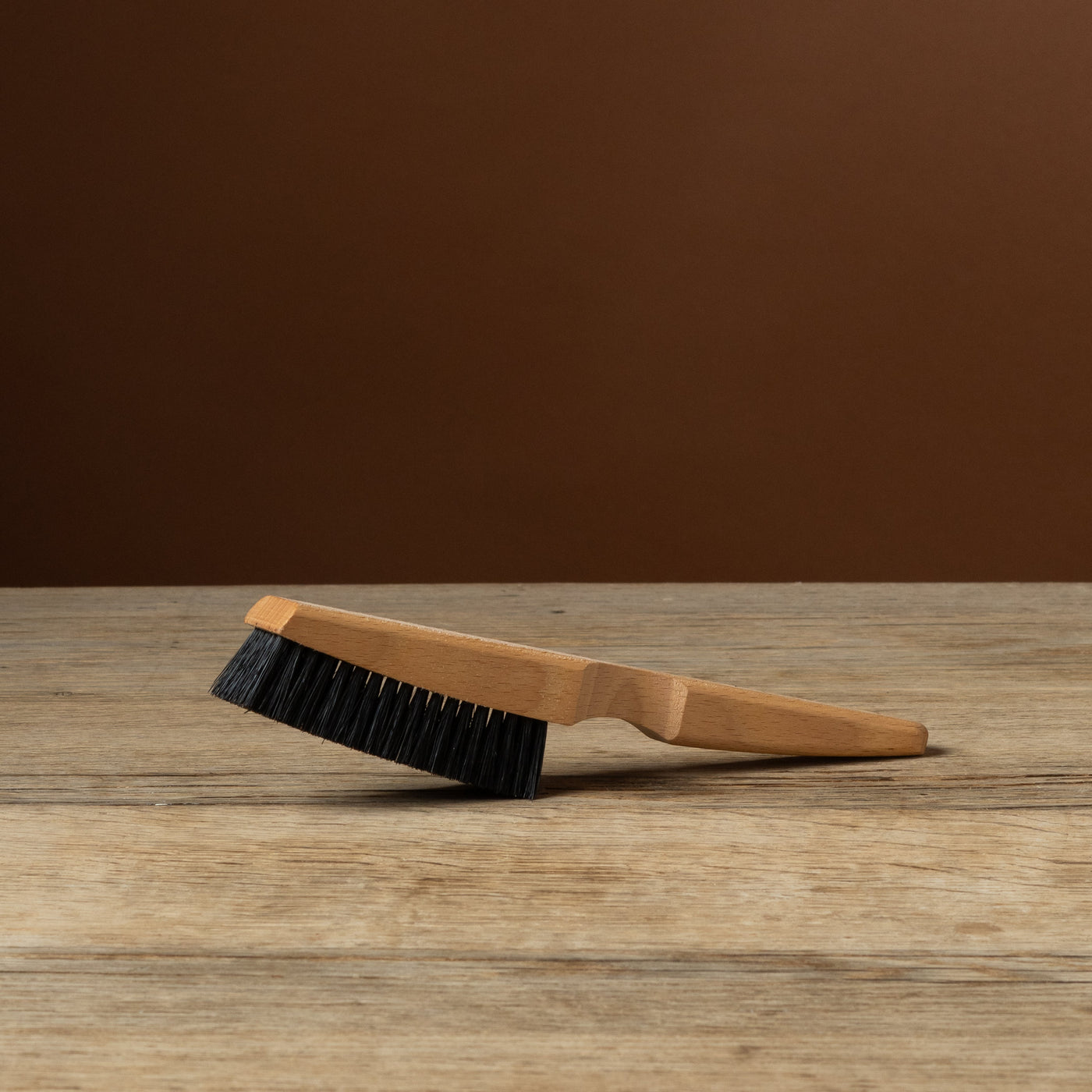Oiled Beechwood Stiff Clothes Brush