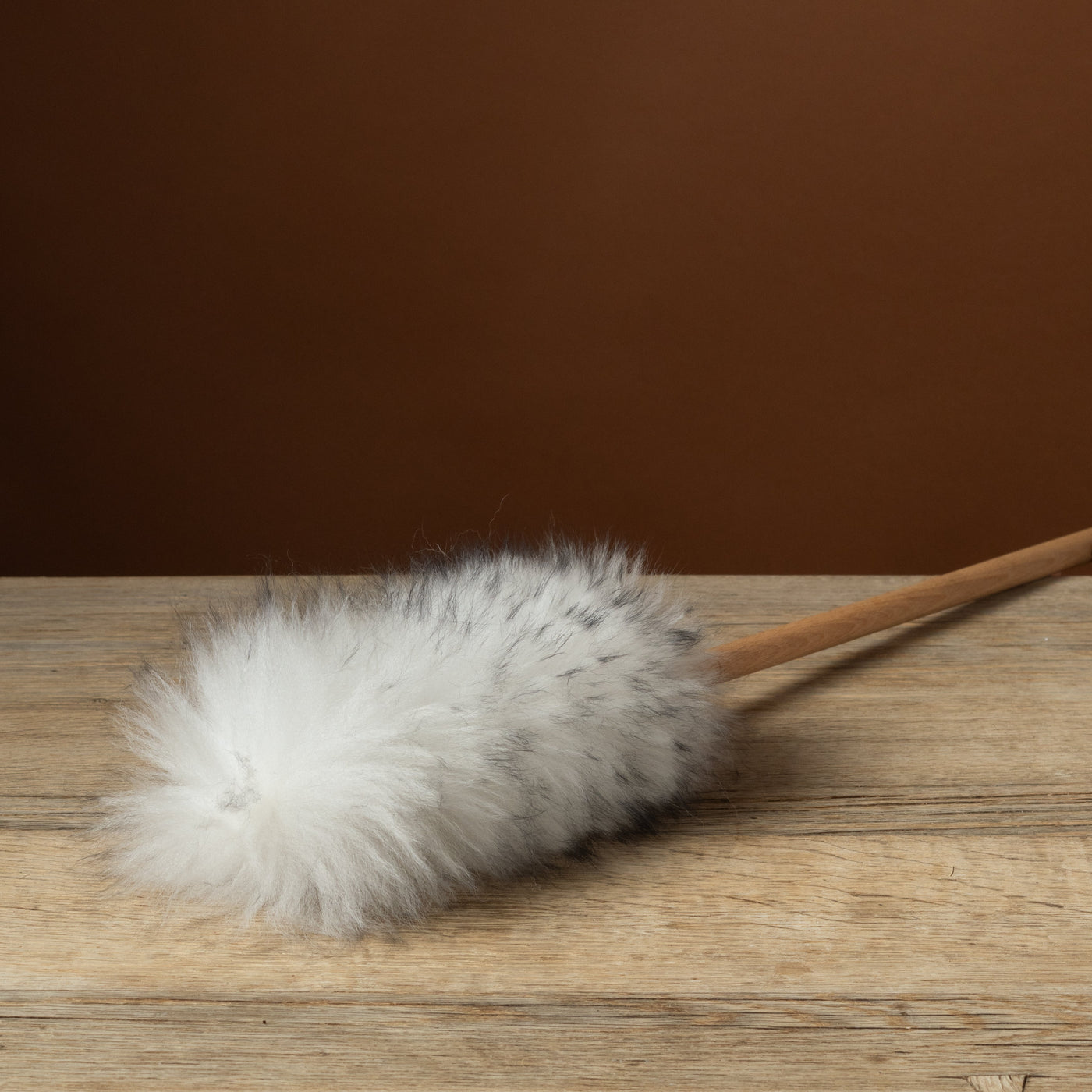 White Lambswool Duster
