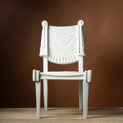 Pair of French Moderne Trompe l'Oeil Plaster Side Chairs c. 1960s